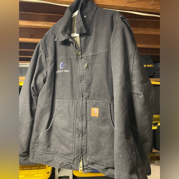 Vintage Carhartt Black XX-Large Sherpa Lined Duck Jacket